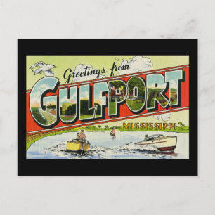 Grüße aus Gulfport Mississippi Postkarte