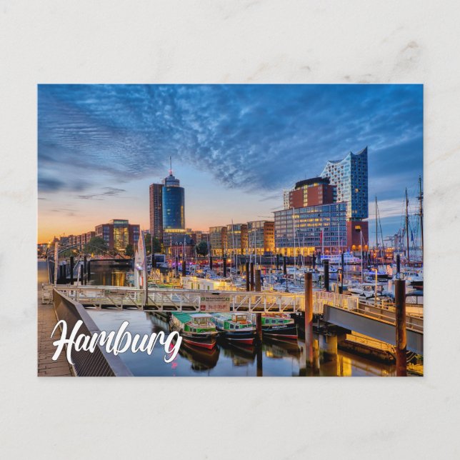 Grüße aus Hamburg, Deutschland Postkarte (Vorderseite)
