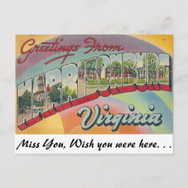 Grüße aus Harrisonburg, Virginia Postkarte