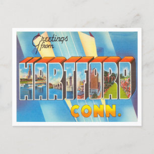 Grüße aus Hartford, Connecticut Travel Postkarte