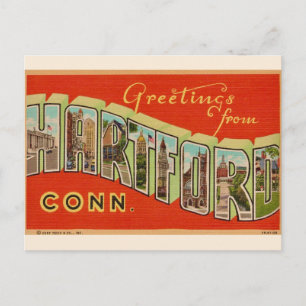 Grüße aus Hartford Postkarte