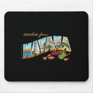 Grüße aus Havanna Kuba stcard Mousepad