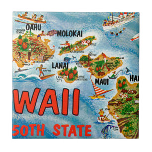 Grüße aus Hawaii Fliese