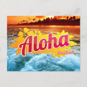 Grüße aus Hawaii Postkarte