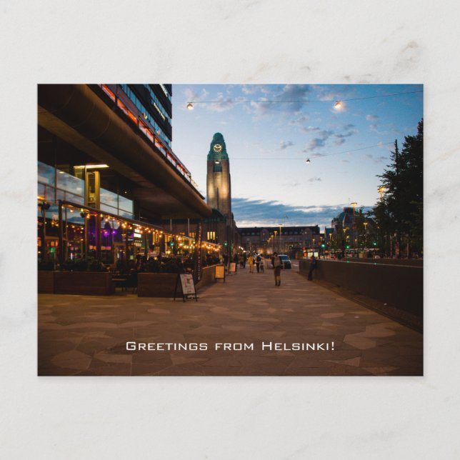 Grüße aus Helsinki Postkarte (Vorderseite)