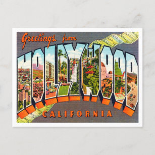 Grüße aus Hollywood, Kalifornien Travel Postkarte