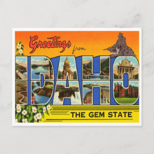 Grüße aus Idaho, Der Staat von Gem Postkarte