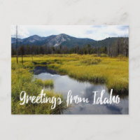 Grüße aus Idaho Landschaftliches Foto Postkarte