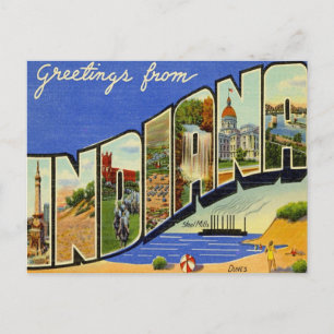 Grüße aus Indiana Postkarte