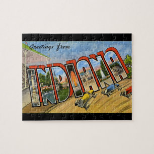 Grüße aus Indiana Retro Puzzle