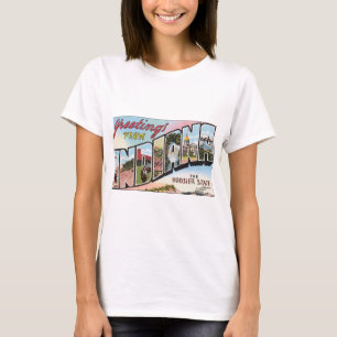 Grüße aus Indiana The Hoosier State, Vintage T-Shirt