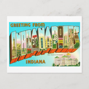 Grüße aus Indianapolis Large Letter Postkarte