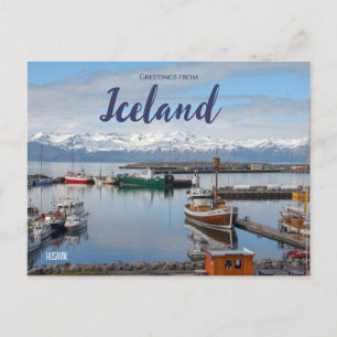 Grüße aus Island Postcard Husavik Postkarte
