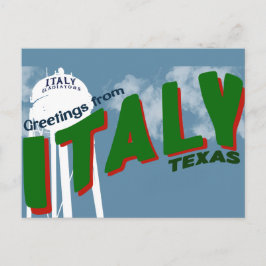 Grüße aus Italien (Texas) Postkarte