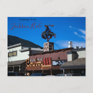Grüße aus Jackson Hole, WY Postkarte