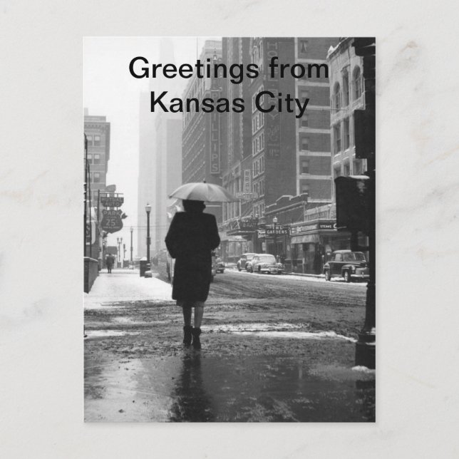 Grüße aus Kansas City Vintag Kansas City Postkarte (Vorderseite)