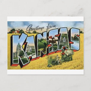 Grüße aus Kansas Postkarte