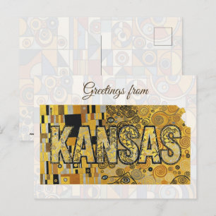 Grüße aus Kansas Postkarte