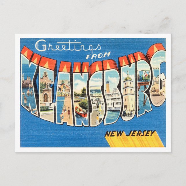 Grüße aus Keansburg, New Jersey Travel Postkarte (Vorderseite)