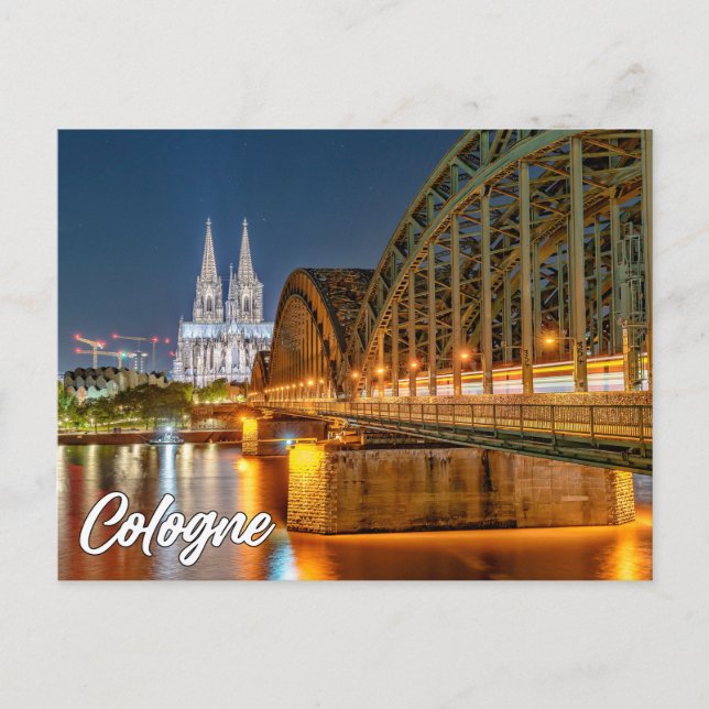 Grüße aus Köln, Deutschland Postkarte (Vorderseite)