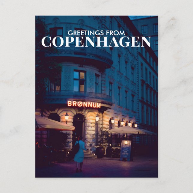 Grüße aus Kopenhagen, Dänemark Postkarte (Vorderseite)