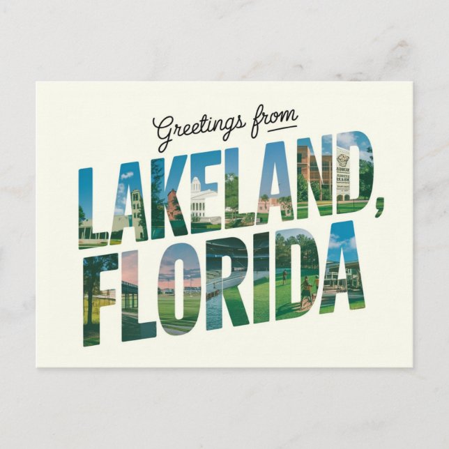 Grüße aus Lakeland, Florida Travel Postkarte (Vorderseite)