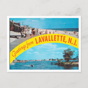 Grüße aus Lavallette, New Jersey Travel Postkarte