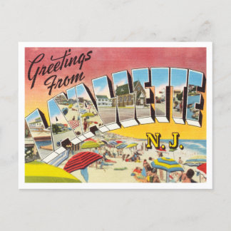 Grüße aus Lavallette, New Jersey Travel Postkarte