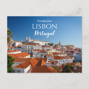 Grüße aus Lissabon Portugal Postkarte