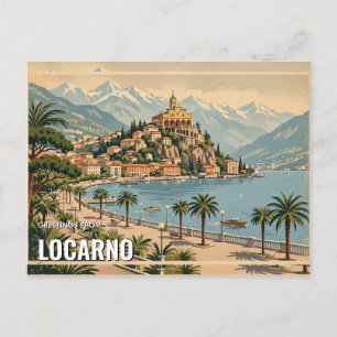 Grüße aus Locarno, Schweiz Postkarte
