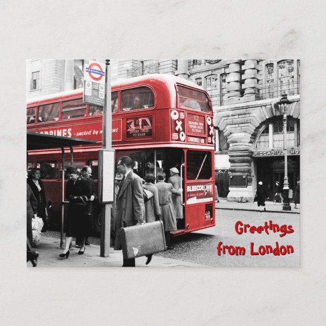 Grüße aus London Postkarte (Vorderseite)