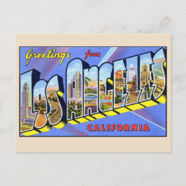 Grüße aus Los Angeles Großbuchstaben Vintag Postkarte