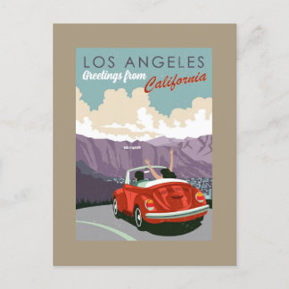 Grüße aus Los Angeles Kalifornien Postkarte