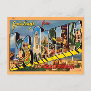 Grüße aus Los Angeles, Kalifornien Postkarte