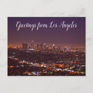 Grüße aus Los Angeles Postcard Skyline Postkarte