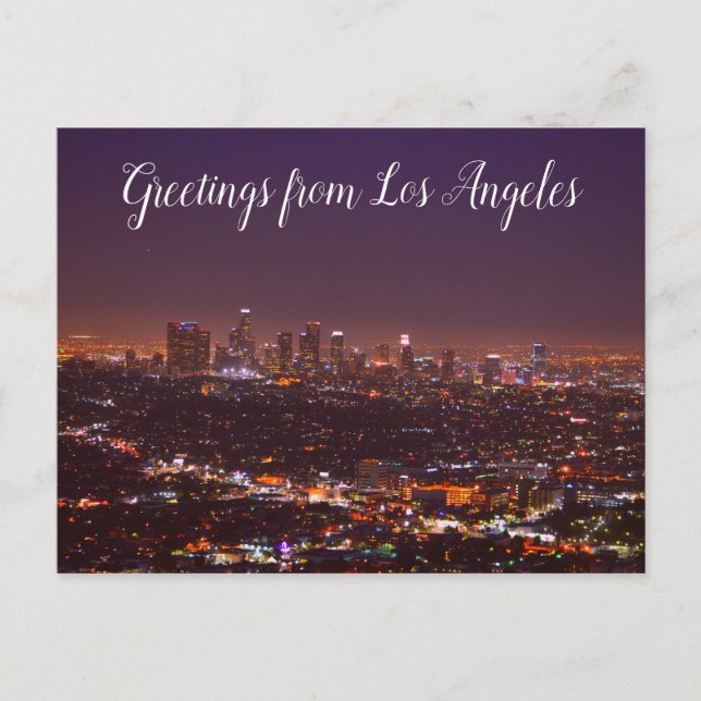 Grüße aus Los Angeles Postcard Skyline Postkarte (Vorderseite)