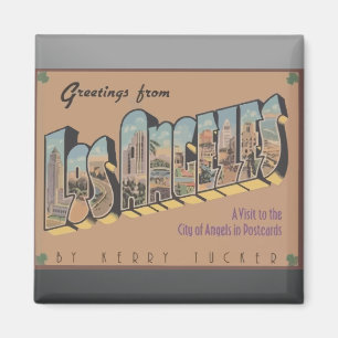 Grüße aus Los Angeles, Vintage Magnet