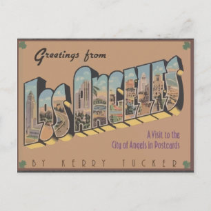 Grüße aus Los Angeles, Vintage Postkarte