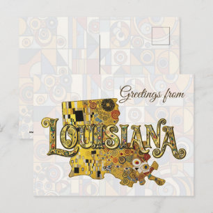 Grüße aus Louisiana Postkarte