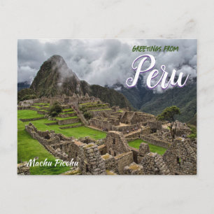 Grüße aus Machu Picchu per Postkarte