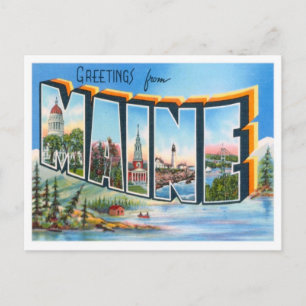 Grüße aus Maine Postkarte