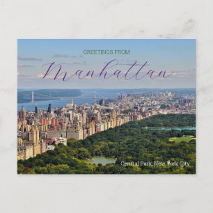 Grüße aus Manhattan New York Reise Postkarte