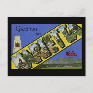 Grüße aus Marietta Georgia Postkarte