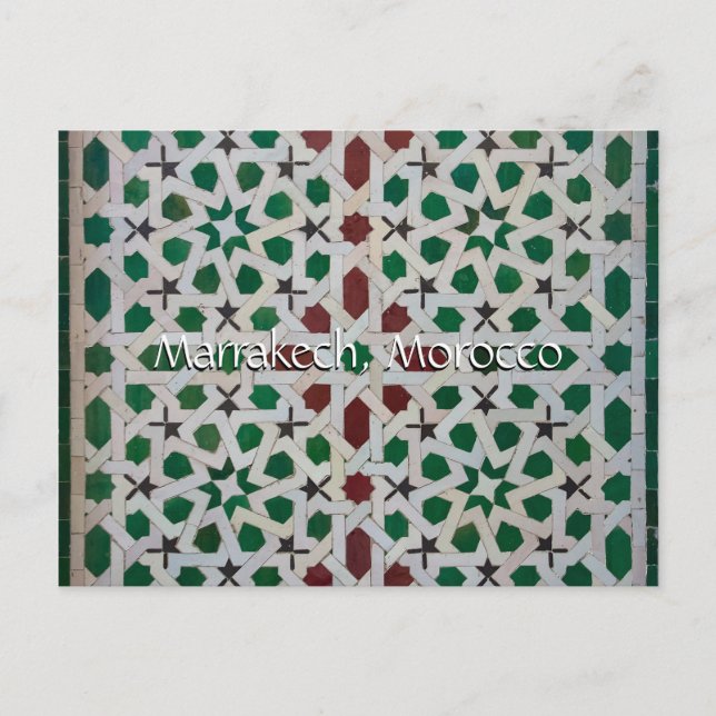 Grüße aus Marrakesch Postkarte (Vorderseite)