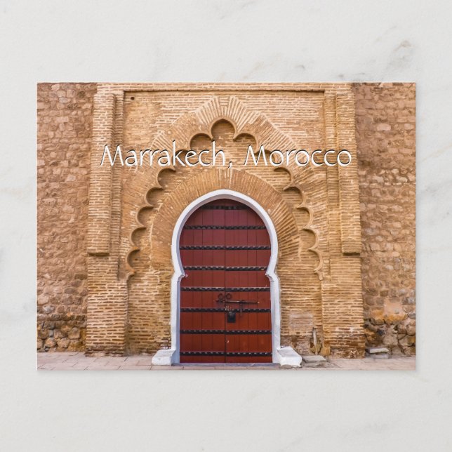 Grüße aus Marrakesch Postkarte (Vorderseite)