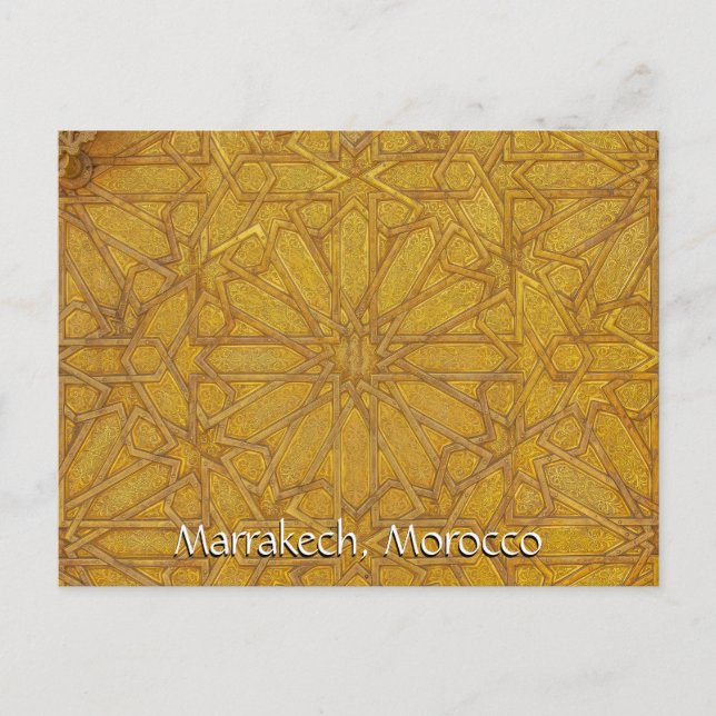 Grüße aus Marrakesch Postkarte (Vorderseite)