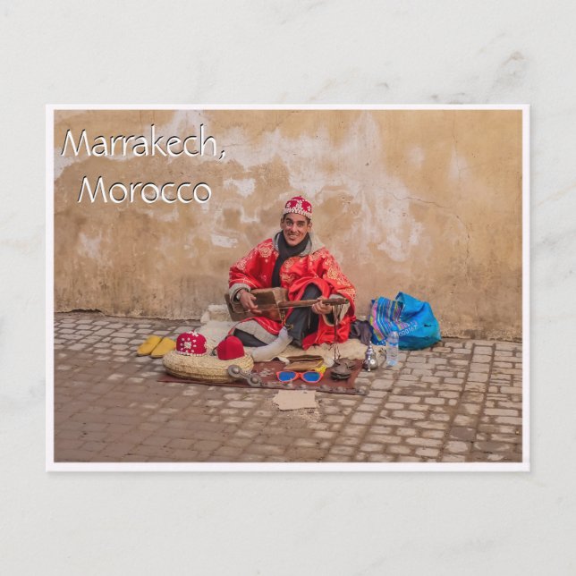 Grüße aus Marrakesch Postkarte (Vorderseite)