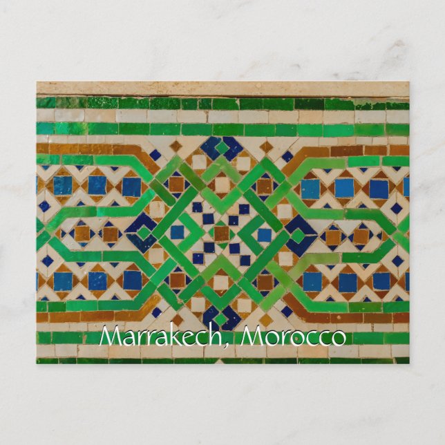 Grüße aus Marrakesch Postkarte (Vorderseite)