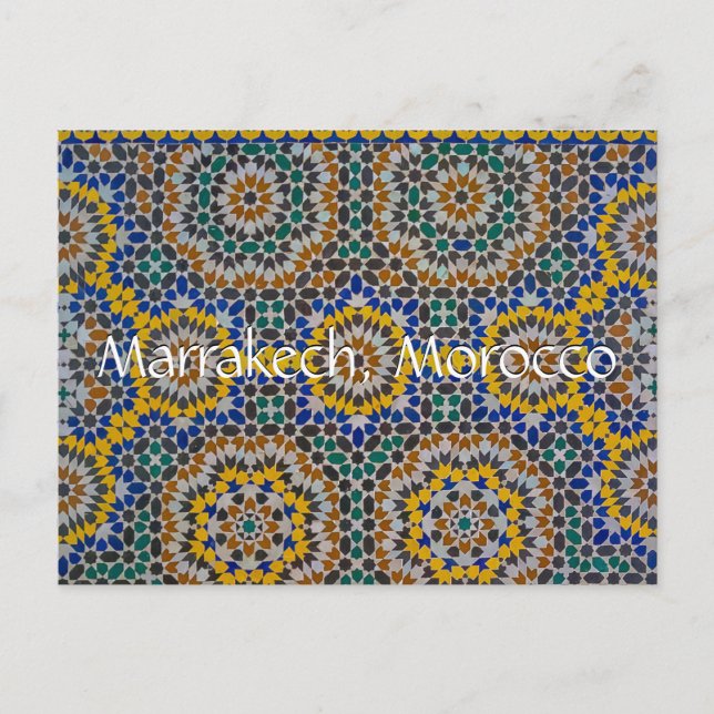 Grüße aus Marrakesch Postkarte (Vorderseite)