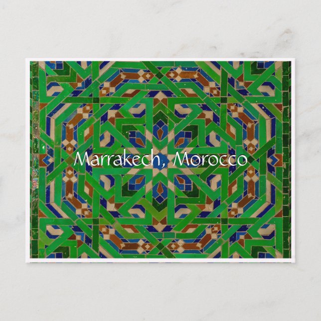 Grüße aus Marrakesch Postkarte (Vorderseite)